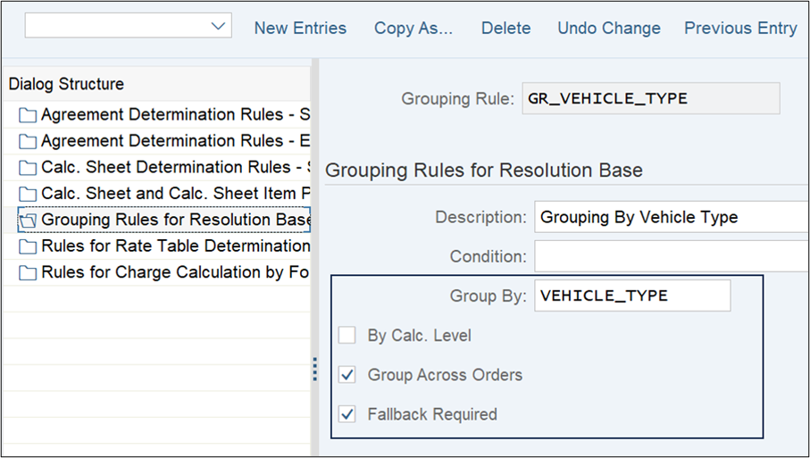 Grouping Rule for Resolution Base
